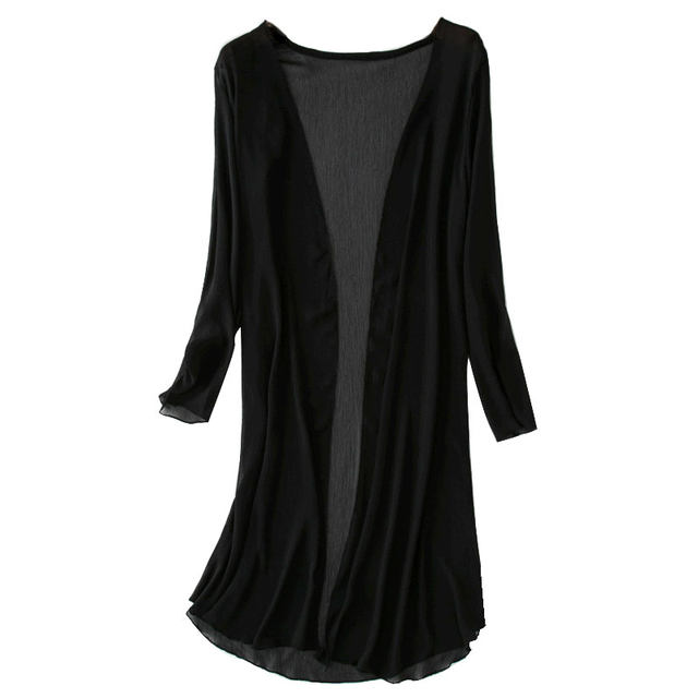Shawl Xingyiyi ເສື້ອ chiffon cardigan ງ່າຍດາຍ