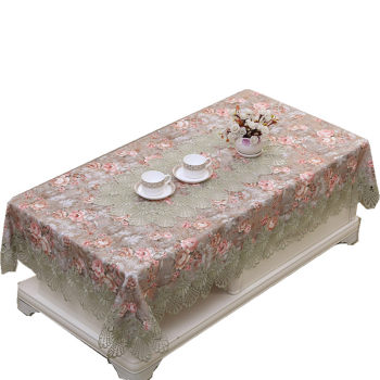 High-end lace fabric round tablecloth square tablecloth coffee table cloth chair cover chair cushion set ເອີຣົບ pastoral table mat ຕາຕະລາງ