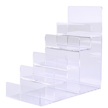 Wallet mask mobile phone trapezoidal multi-layer storage display stand