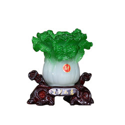 Lucky jade cabbage ornaments creative home decorations crafts wine cabinet living room office opening gift pen holder