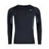 Mizuno Mizuno Men đan cổ tròn thể thao ẩm ướt mồ hôi tập thể dục áo thun dài tay K2CA8010 áo polo thể thao nam Áo phông thể thao