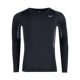 Mizuno Mizuno Men đan cổ tròn thể thao ẩm ướt mồ hôi tập thể dục áo thun dài tay K2CA8010