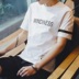 2018 mùa hè mới vòng cổ nam ngắn tay t- shirt Hàn Quốc t- shirt nửa tay áo xu hướng cá tính quần áo của nam giới Áo phông ngắn