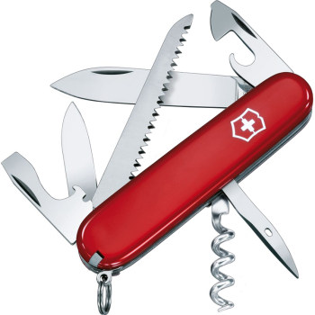 ດັ້ງເດີມແລະແທ້ຈິງ Victorinox Swiss Army Knife 91MM Red Camper 1.3613 ຂອງແທ້ Multifunctional Folding Knife