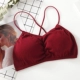 Tube top nữ cảm giác ngắn chéo đẹp trở lại mùa hè dưới mỏng phần áo ngực bó sát ngực một đồ lót chống ánh sáng