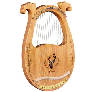 16弦莱雅琴小竖琴小众乐器易学便携式小型里拉琴箜篌lyre琴初学者