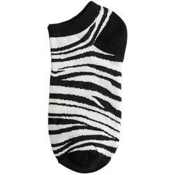 ຖົງຕີນສໍາລັບຜູ້ຍິງ ins trendy Korean version street black and white cow mid-calf stockings Japanese students Harajuku personalized striped skateboard