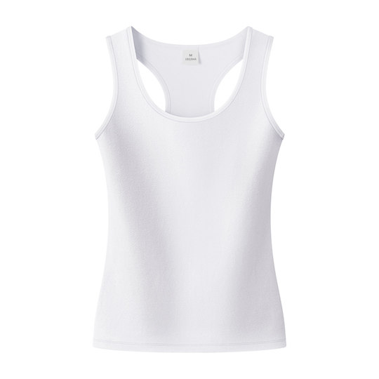 Tight I-shaped vest with inner strap and sports outside wear