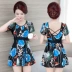 Đồ bơi mới nữ bảo thủ ngắn tay kiểu váy giảm béo bụng chia áo tắm ngực nhỏ thu thập suối nước nóng kích thước lớn áo tắm 	đồ bơi nữ 2 mảnh	 Bộ đồ bơi hai mảnh