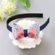 Trẻ em headband Hàn Quốc Công chúa Trượt Headband Hairpin Girls Bows Răng Ngọt Siêu Moth Headband Phụ kiện tóc - Phụ kiện tóc