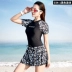Li Ning một mảnh áo tắm nữ váy bơi Hàn Quốc nước hoa nhỏ gợi cảm bảo thủ bụng áo tắm mỏng sinh viên đại học - Bộ đồ bơi One Piece đồ bơi liền thân bé trai Bộ đồ bơi One Piece