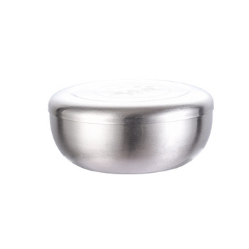 Korean stainless steel covered bowl rice bowl steamed rice bowl single-layer Korean cuisine kimchi small bowl multi-purpose house sample box