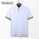 Monroic áo polo nam 2019 hè mới Cotton cotton ve áo thủy triều thương hiệu áo thun ngắn tay Áo polo