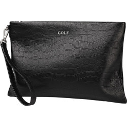 2023 New First Layer Cowhide Handbag Men's Clutch Genuine Leather Crocodile Pattern Envelope Bags Large Capacity Clutch Bag Trendy