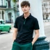 Earl drow nam ve áo Paul T-2018 hè mới màu rắn thêu cổ áo thủy triều ngắn tay áo polo áo polo sói Polo