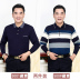 Cha mặc dài tay t- shirt 40-50 tuổi trung niên người đàn ông trung niên mỏng phần lỏng ông nội mùa hè ve áo hàng đầu Áo phông dài