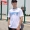 Li Ning cổ tròn áo thun mỏng thời trang áo sơ mi cotton mùa hè thoáng khí giản dị thấm mồ hôi một nửa tay áo mát mẻ - Áo phông thể thao