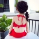 噜 咪 Summer Mùa hè 2018 Cô gái mới chia đồ bơi trẻ em Hàn Quốc Dễ thương mặc bikini treo đồ bơi