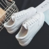 Mùa đông cộng với giày nhung cotton Giày trắng Giày đế xuồng Hàn Quốc giày thể thao nam adidas Plimsolls
