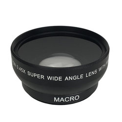 52mm 광각 추가 렌즈 52mm 0.45X 매크로 광각 렌즈는 Canon 또는 Nikon 18-55에 사용 가능