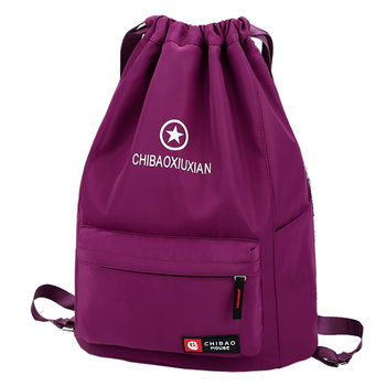 Storage sports drawstring backpack with large capacity and light weight