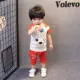 Quần áo trẻ em mùa hè 0-1-2-3-4 tuổi Quần áo trẻ em mới 3-12 tháng tuổi Bộ đồ ngắn tay mùa hè quần dài cho bé gái