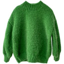 YuanYin vintage ຂະຫນາດນ້ອຍ knitted ຫນາ stick loose pullover lantern sleeve ສັ້ນ mohair sweater ສໍາລັບແມ່ຍິງ