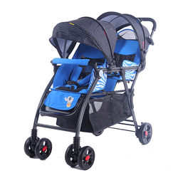 Beole twin stroller front and rear sitting stroller double stroller baby good second baby stroller can sit and lie down