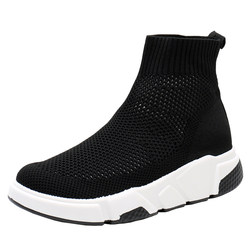 Elastic socks shoes for women 2022 spring and autumn new sock boots single boots autumn black boots high-top casual sports short boots