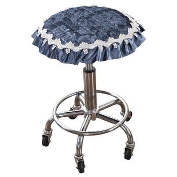 Home Four Seasons Fabric Dining Chair Cushion Small Round Stool Cover European Cushion Single Round Stool Cushion Round Cushion