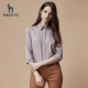 Hazzys Hajis chính thức áo mùa xuân và mùa thu Hàn Quốc áo sơ mi cotton dài tay mới dành cho nữ áo nữ công sở