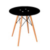 Negotiate tempered glass dining table coffee table round shape