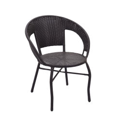 Balcony small vine chair single handrail back chair woven home elderly courtyard single leisure outdoor vine chair