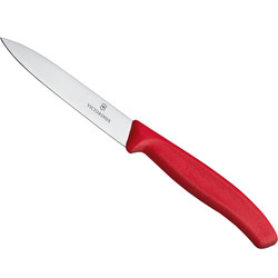 Victorinox ຂອງແທ້ Swiss Army Knife Kitchen Knife Fruit Knife 6.7701 Red 6.7703 Black Flat Blade Paring Knife