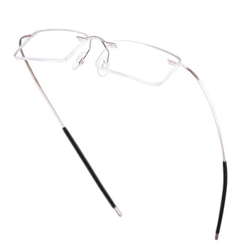 Ultra-light pure titanium alloy rimless ແວ່ນຕາ myopia ແວ່ນຕາກອບທຸລະກິດຂອງຜູ້ຊາຍ rimless gold wire ແວ່ນຕາແມ່ຍິງ ກອບແວ່ນຕາ myopia