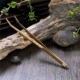 Kung Fu Tea Tea Set Phụ kiện Solid Wood Wash Tea Clip Tre Wood Pure Copper Tea Tea Cup Hazelnut Tea Copper Tea Cup Chủ - Trà sứ