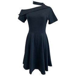 2024 new summer plus size women's clothing for fat girls to increase their weight and make them look slimmer and cover their belly and hide their flesh. Sexy off-the-shoulder dress