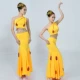 Áo dài múa cho trẻ em váy đuôi cá thực hành váy váy con công trang phục múa cô gái mới quần áo trẻ em biểu diễn quốc gia