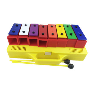 Authentic Orff early teaching aids super-accurate knocking piano professional big eight-tone sound brick sound block aluminum plate carillon