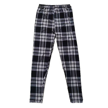 ຜ້າໄຫມແມ່ຍິງ້ໍານົມ brushed leggings ພິມ striped