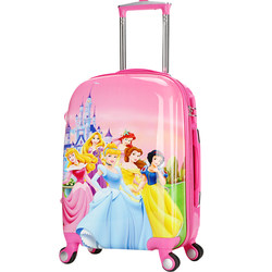 ກໍລະນີລໍ້ເດັກນ້ອຍຍິງ Princess Suitcase Universal Wheel Girls Suitcase Password Boarding Case Drag Case KT Cat 20 Inch