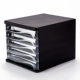 Пять -слойный шкаф черного файла