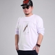 Mùa xuân và mùa thu cộng với phân bón để tăng áo thun nam tay dài thêm kích thước lớn chất béo béo nam áo thun dài tay áo thun nam tay dài Áo phông dài