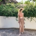 Bộ đồ bơi nữ bikini ba mảnh gợi cảm khoe ngực nhỏ để che bụng bầu mỏng manh Hàn Quốc suối nước nóng nhỏ - Bộ đồ bơi hai mảnh đồ bơi 2 mảnh Bộ đồ bơi hai mảnh