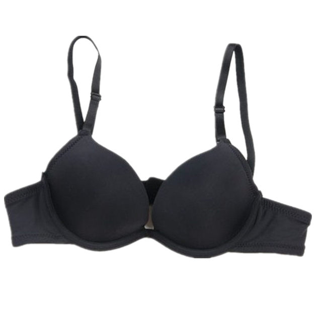 Small chest gathers deep v support breathable glossy underwear
