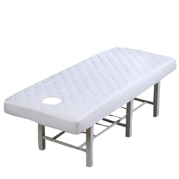 ຜ້າປູບ່ອນນອນຄວາມງາມແບບງ່າຍດາຍ mattress ຄວາມງາມ salon ນວດ parlor fitted sheet non-slip bed cover beauty sheet with hole