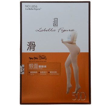 LaBellaFigura856 Spring and Autumn Satin Mousse Mask Micro-pressure Slimming Legs and Foot-stepping Pantyhose