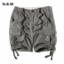 NBW sản phẩm mới quần short nam mùa hè lỏng lẻo năm điểm túi thường màu cotton rắn xu hướng thời trang giới trẻ Quần short