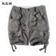 NBW sản phẩm mới quần short nam mùa hè lỏng lẻo năm điểm túi thường màu cotton rắn xu hướng thời trang giới trẻ