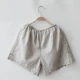 Quần an toàn cho phụ nữ cotton mùa hè mỏng mặc quần short chống sáng kích thước lớn không có quần legging ren lỏng - Quần short